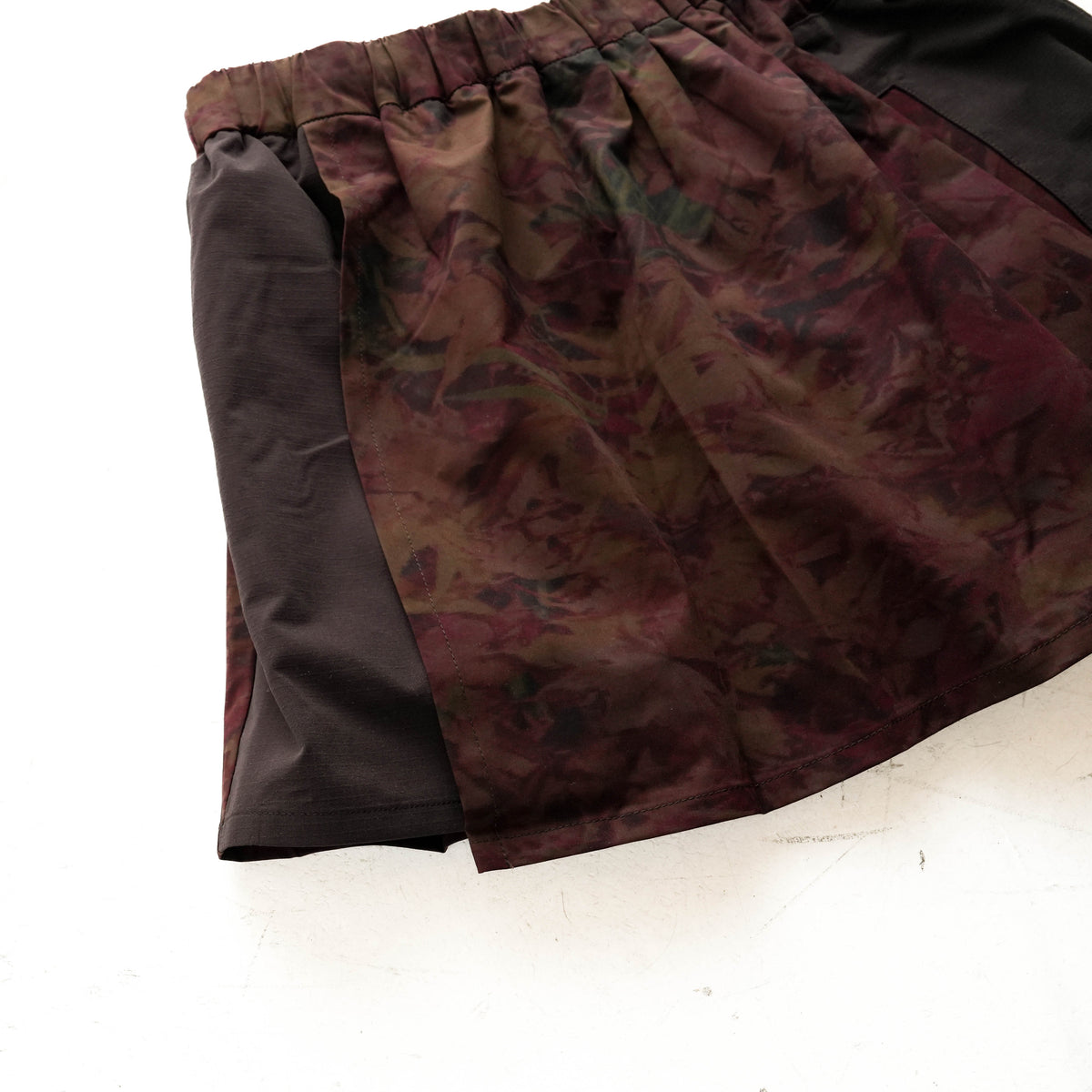 24FW DEADLEAF DOCKING RUN SKIRT　D.BROWN