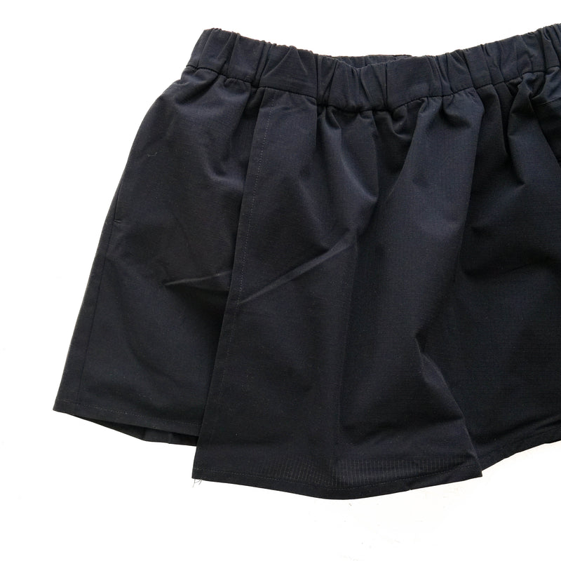 24FW DEADLEAF DOCKING RUN SKIRT　BLACK