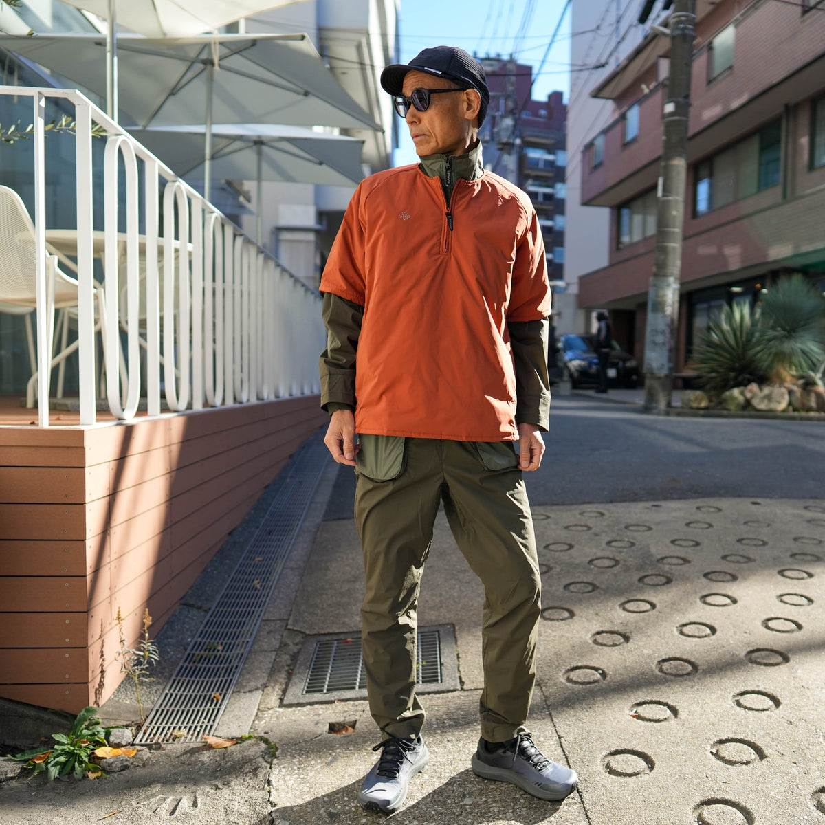 24FW REPEL PADDING H/S TEE BRICK