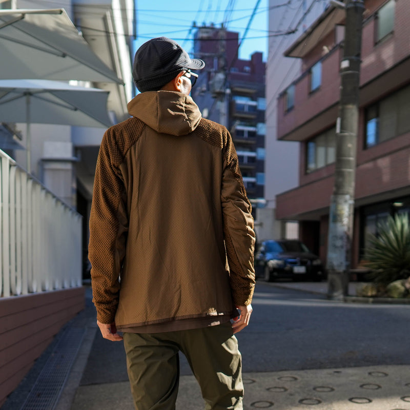 24FW Octa UTILITY HOODIE D.BROWN