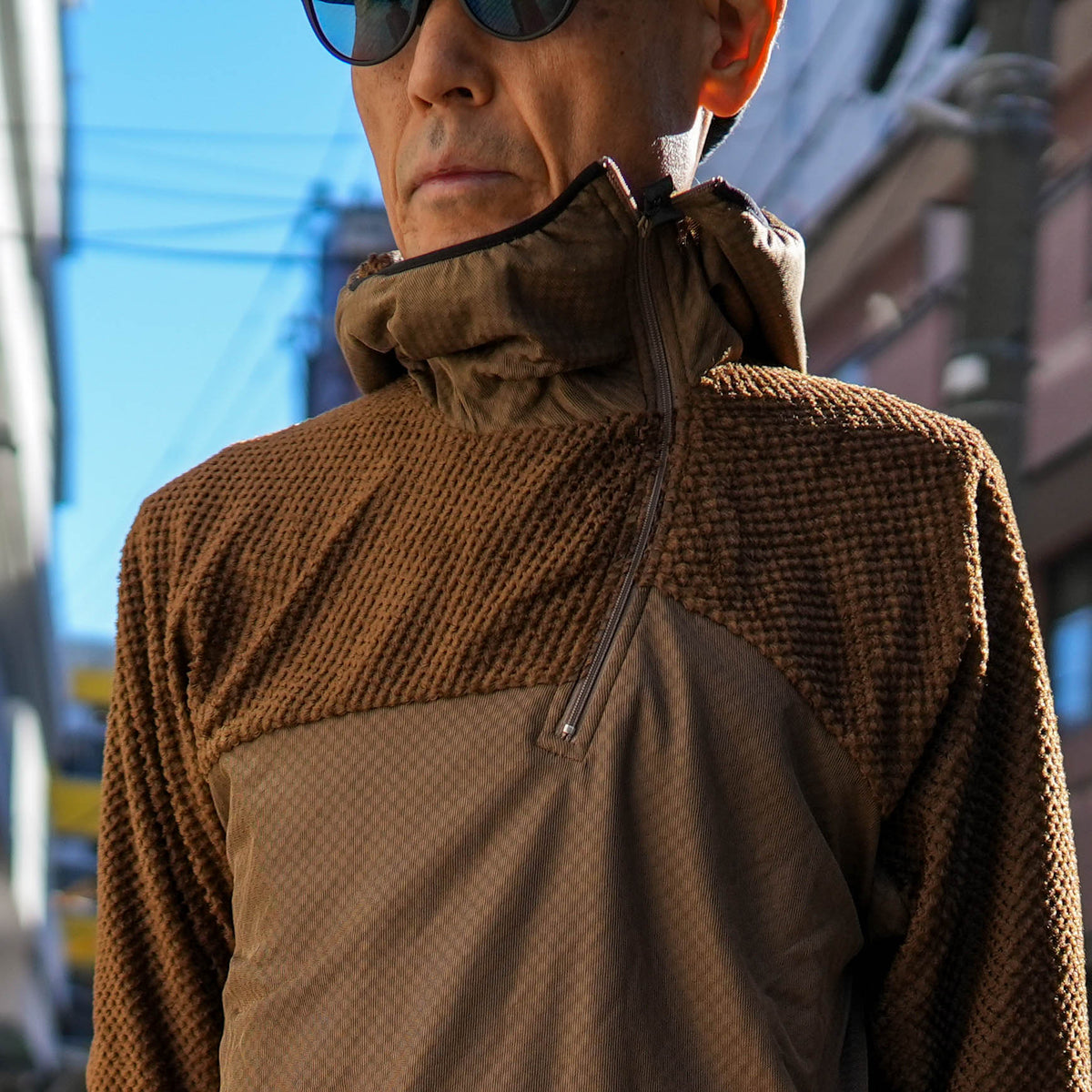 24FW Octa UTILITY HOODIE D.BROWN