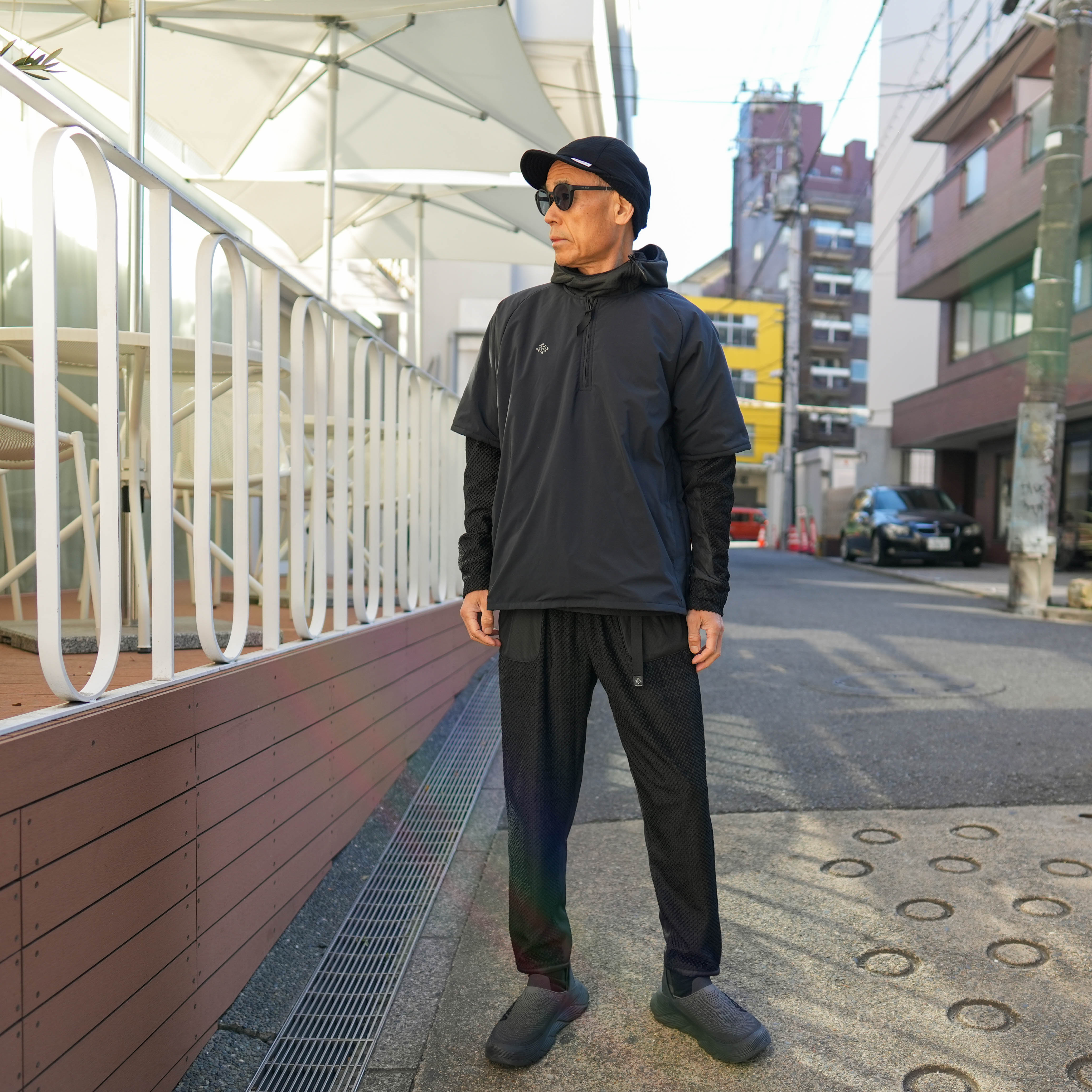 24FW REPEL PADDING H/S TEE BLACK – CONNECTED