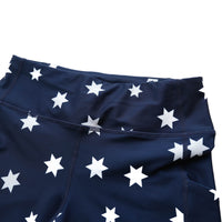 Wmns Star Combat+ Short Tights 7inch - Blue/White Aop [レディーズ]