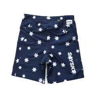 Wmns Star Combat+ Short Tights 7inch - Blue/White Aop [レディーズ]