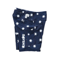 Wmns Star Combat+ Short Tights 7inch - Blue/White Aop [レディーズ]