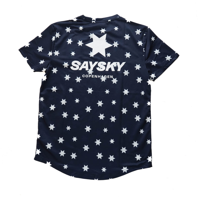 Star Combat T-shirt - Blue/White Aop [メンズ]