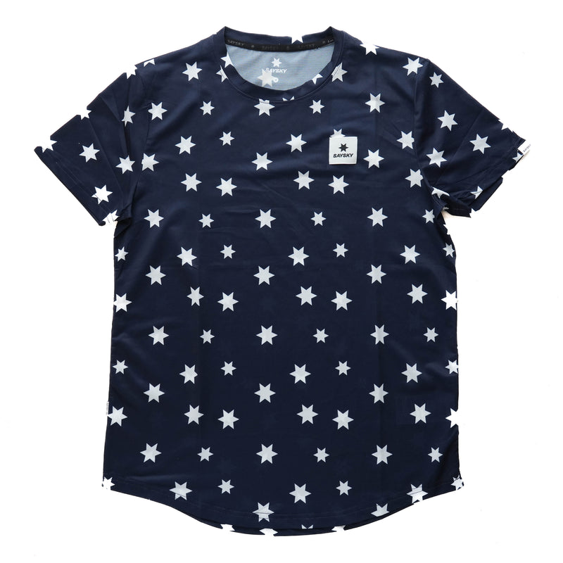 Star Combat T-shirt - Blue/White Aop [メンズ]