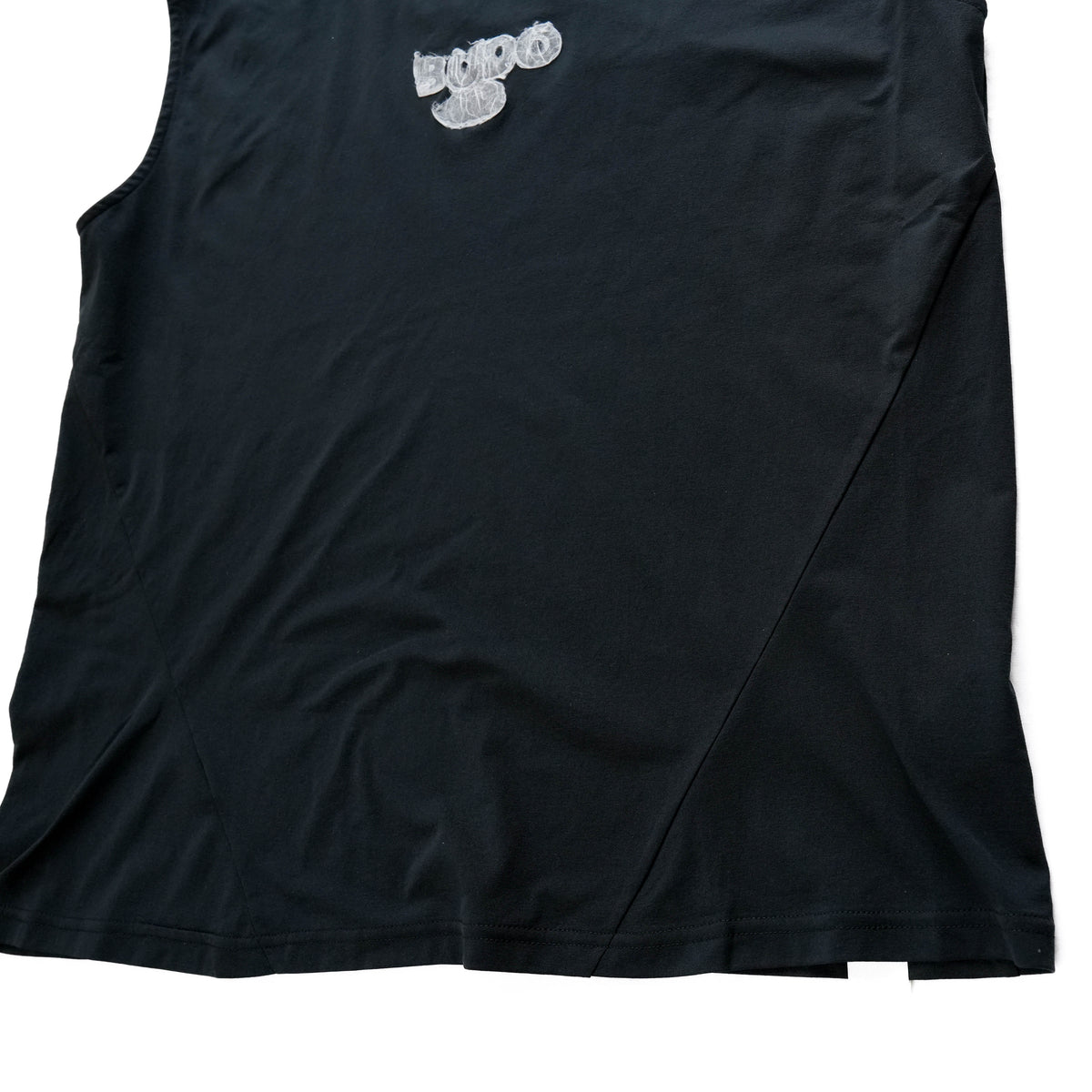 WASHI open collar French sleeve /BLACK