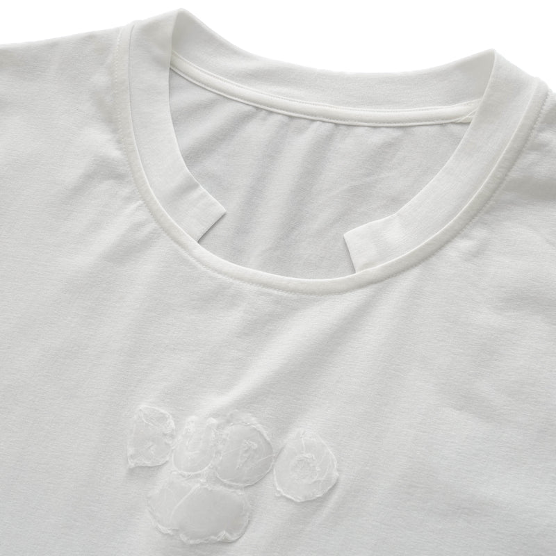 WASHI open collar French sleeve /OFF WHITE