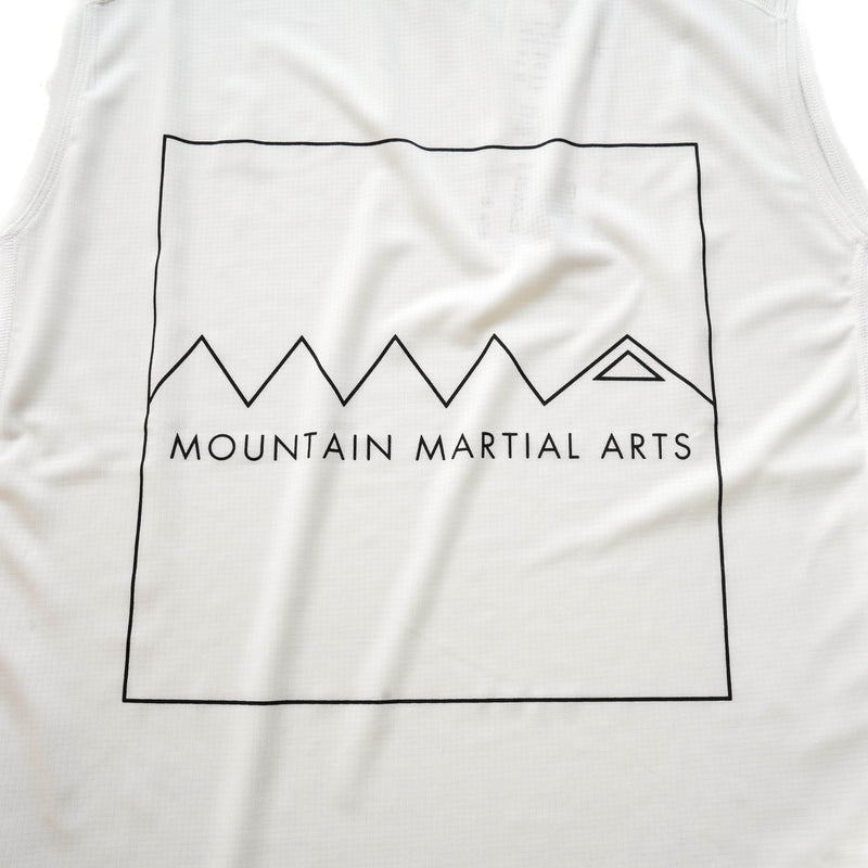 MMA Logo Sleeve-less POLARTEC® version White