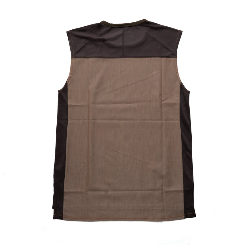 DENIM FRENCH SLEEVE TEE  BROWN