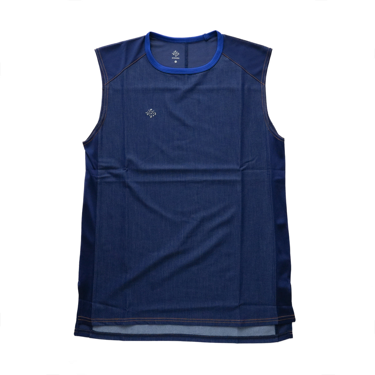 DENIM FRENCH SLEEVE TEE  INDIGO
