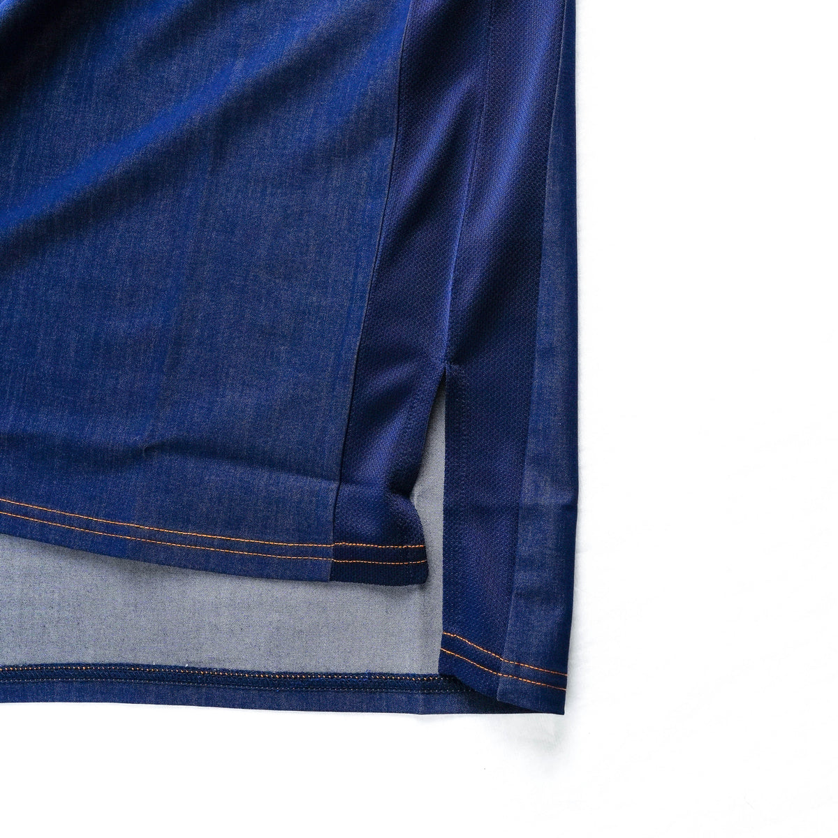 DENIM FRENCH SLEEVE TEE  INDIGO
