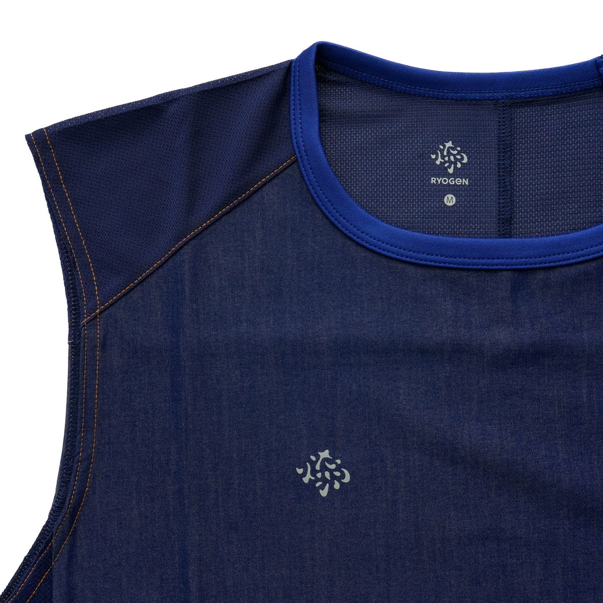 DENIM FRENCH SLEEVE TEE  INDIGO