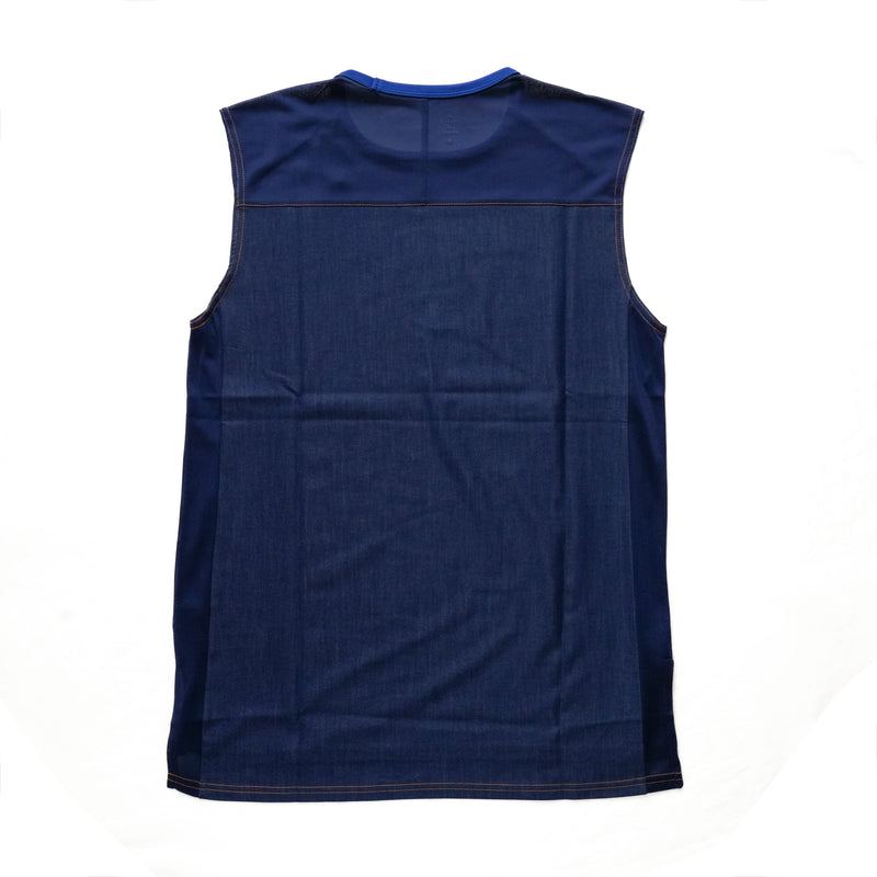 DENIM FRENCH SLEEVE TEE  INDIGO