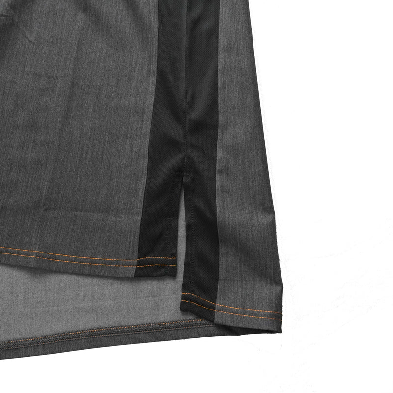 DENIM FRENCH SLEEVE TEE  BLACK