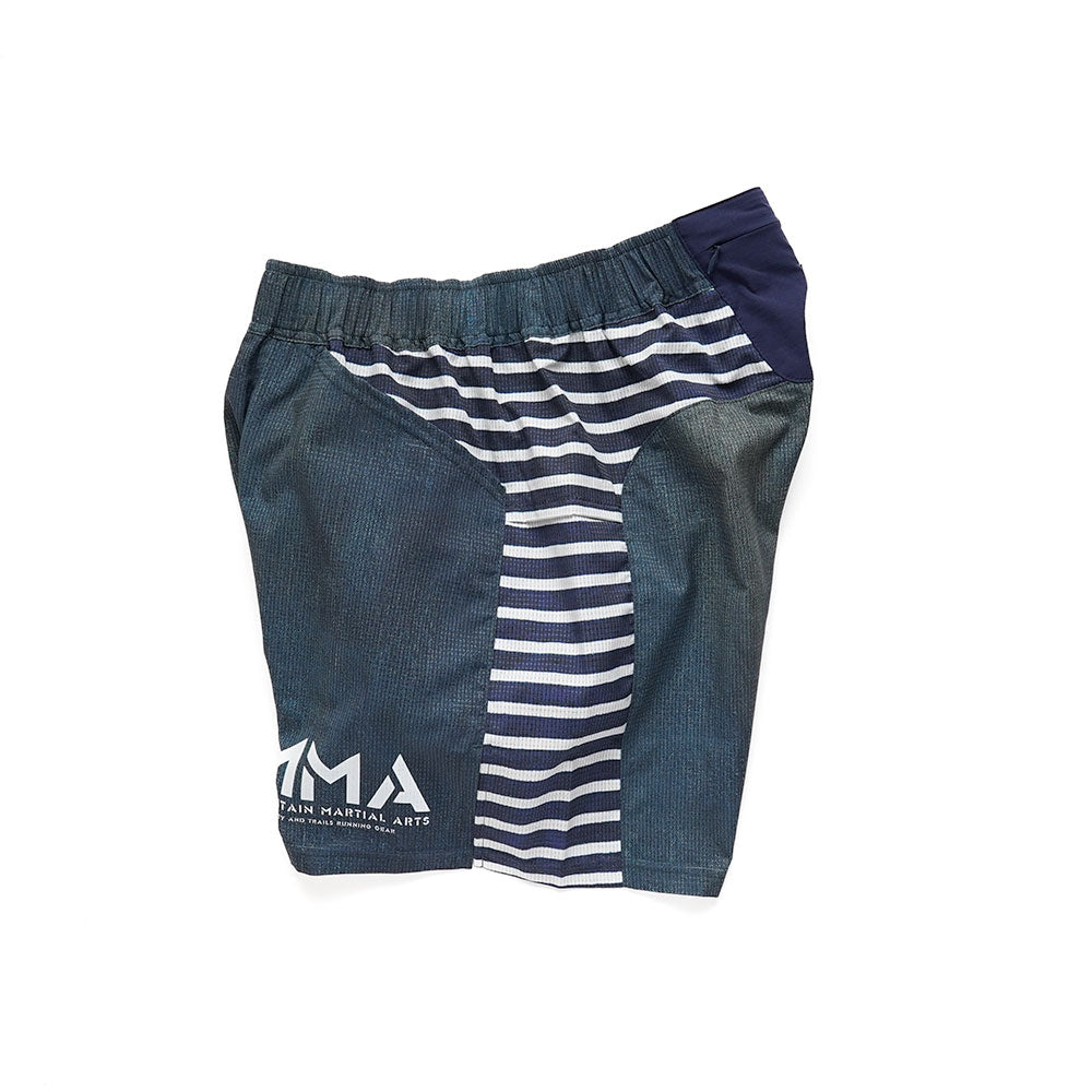 MMA Side Graphic 5pocket Run Pants Denim_Border – CONNECTED