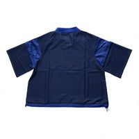DENIM MOCK NECK SHORT TEE DENIM