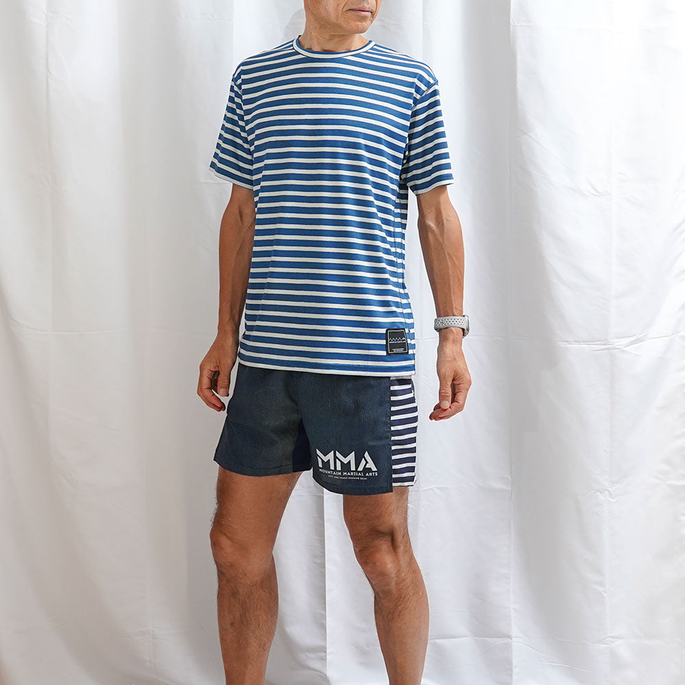 MMA Side Graphic 5pocket Run Pants Denim_Border