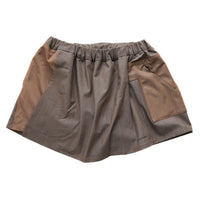 DENIM DOCKING RUN SKIRT　BROWN