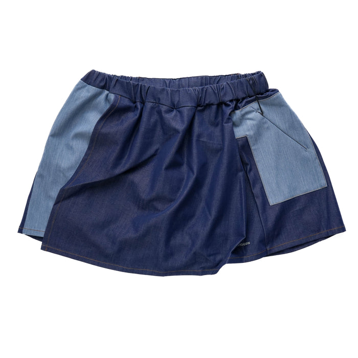 DENIM DOCKING RUN SKIRT　DENIM