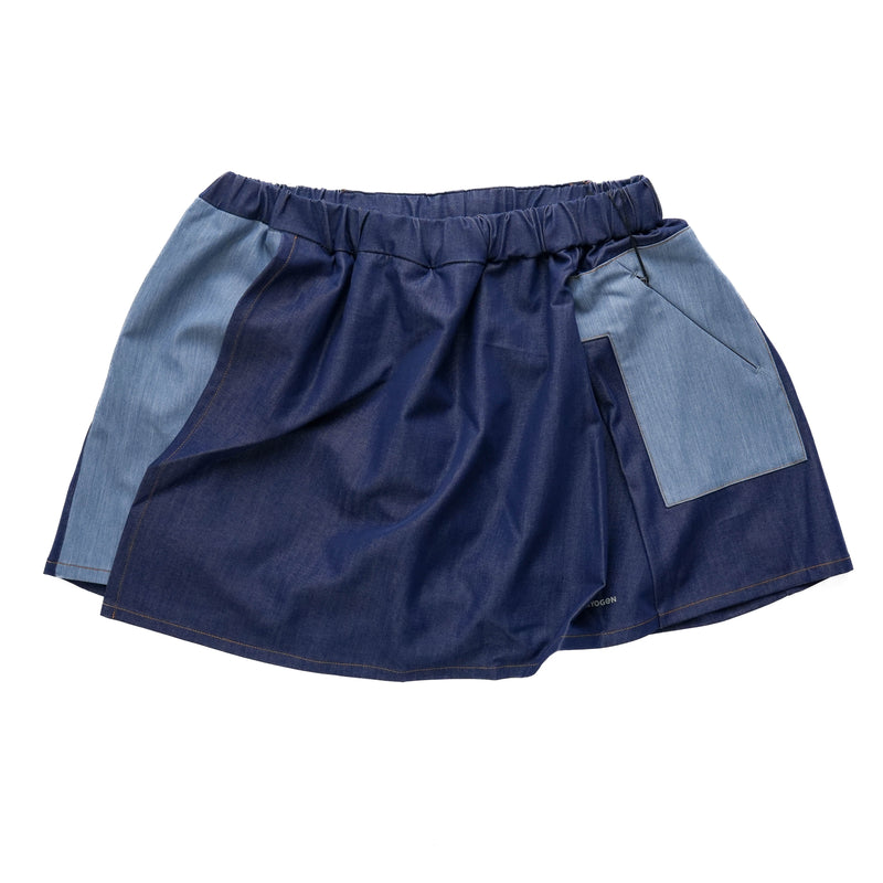 DENIM DOCKING RUN SKIRT　DENIM