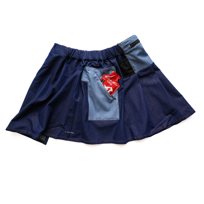 DENIM DOCKING RUN SKIRT　DENIM
