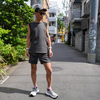 DENIM FRENCH SLEEVE TEE  BLACK
