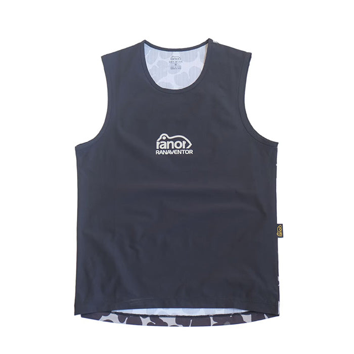 FLOWER NOSLEEVE - BLACK -