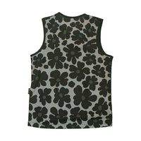 FLOWER NOSLEEVE - BLACK -