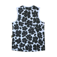 FLOWER NOSLEEVE - WHITE -