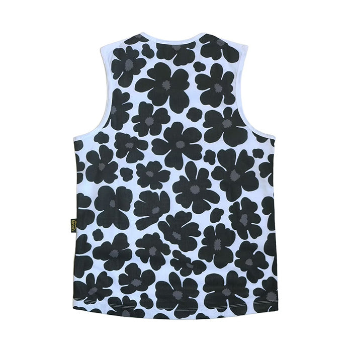 FLOWER NOSLEEVE - WHITE -
