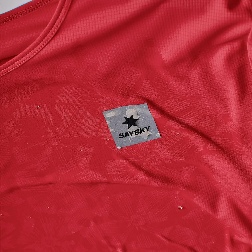 レースシングレット Reactive Flow Singlet - Red Aop [メンズ