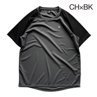 F&M AeroFlow Tee - CH×BK チャコール×ブラック