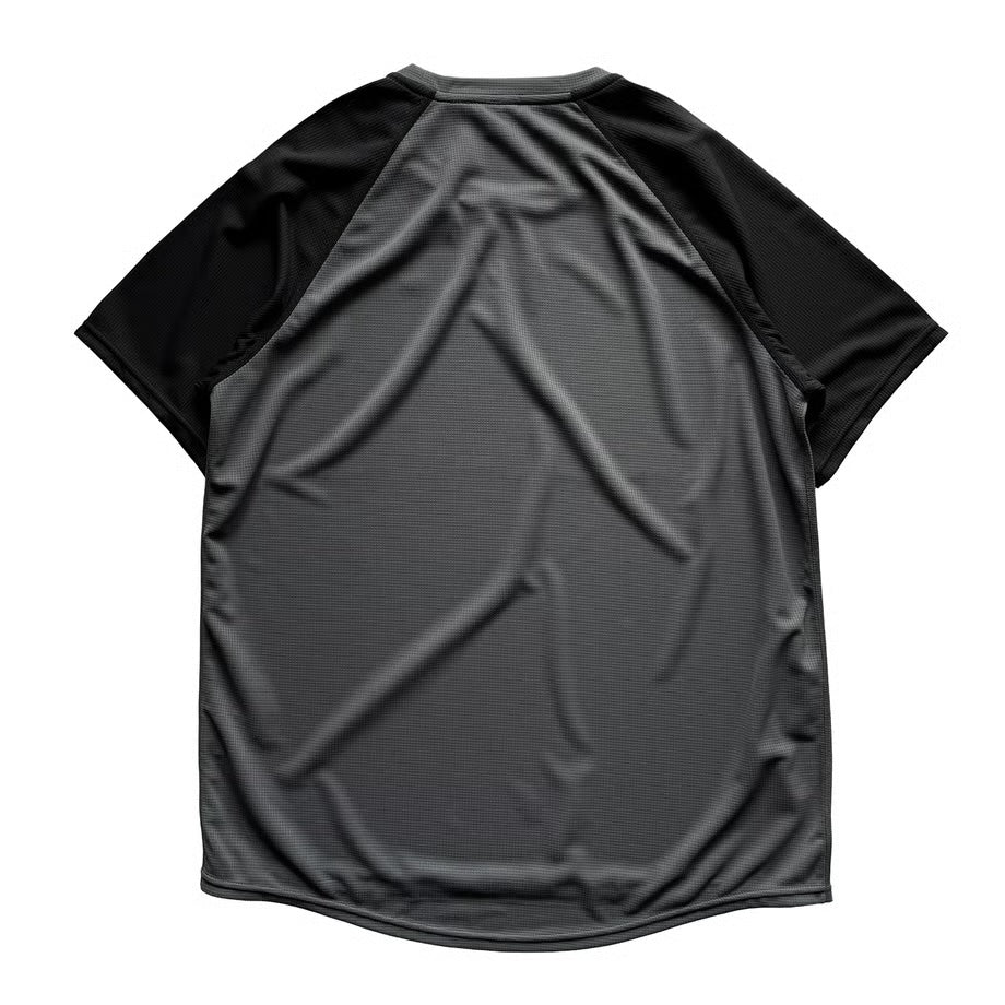 F&M AeroFlow Tee - CH×BK チャコール×ブラック