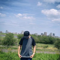 F&M AeroFlow Tee - CH×BK チャコール×ブラック