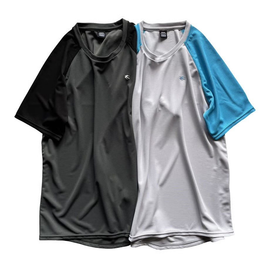 F&M AeroFlow Tee - CH×BK チャコール×ブラック