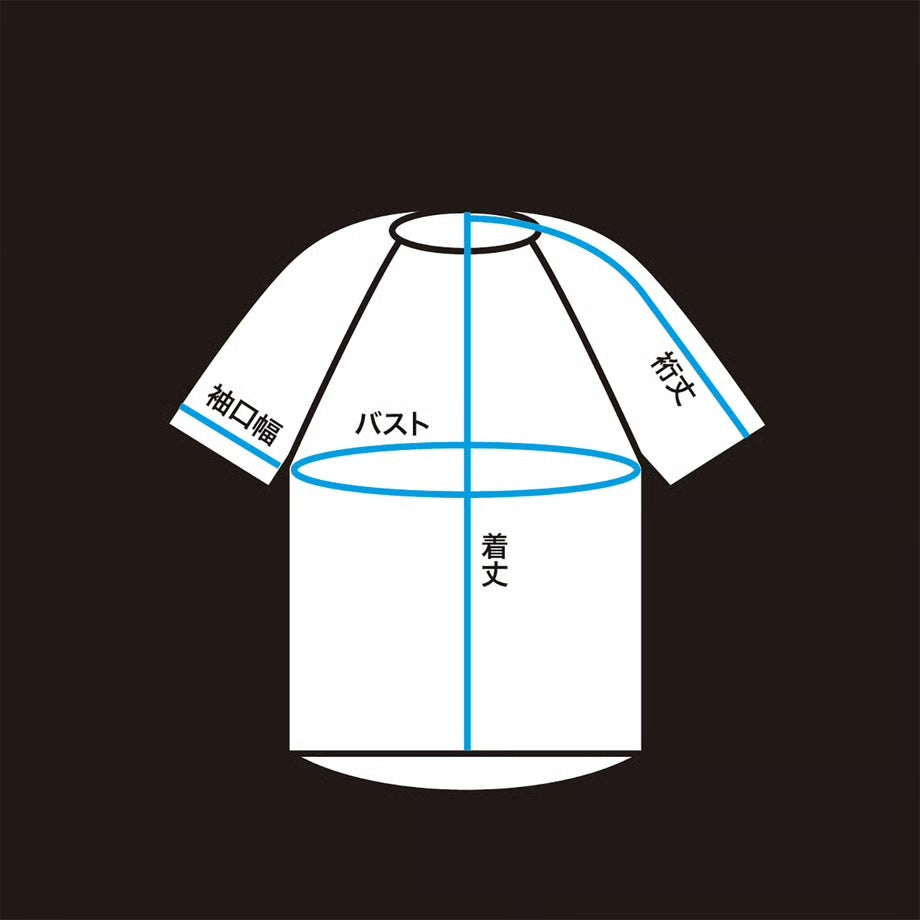 F&M AeroFlow Tee - LG×BL ライトグレー×ブルー