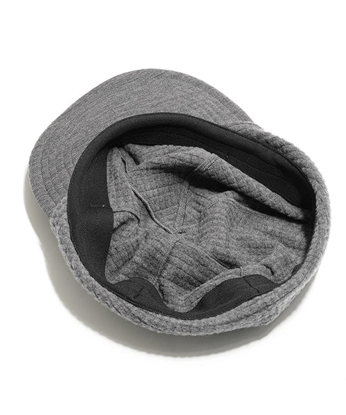 Grid Merino Earmuff Cap Charcoal