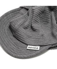 Grid Merino Earmuff Cap Grey