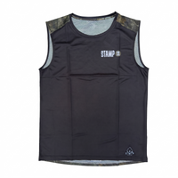 STAMP GRAPHIC TANK (BLACK / REAL TREE CAMO)