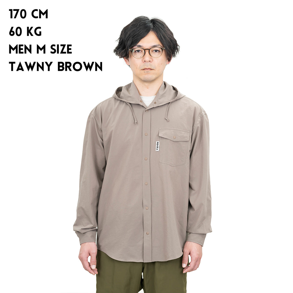 Hooded Long Sleeve Shirt Coast Grey