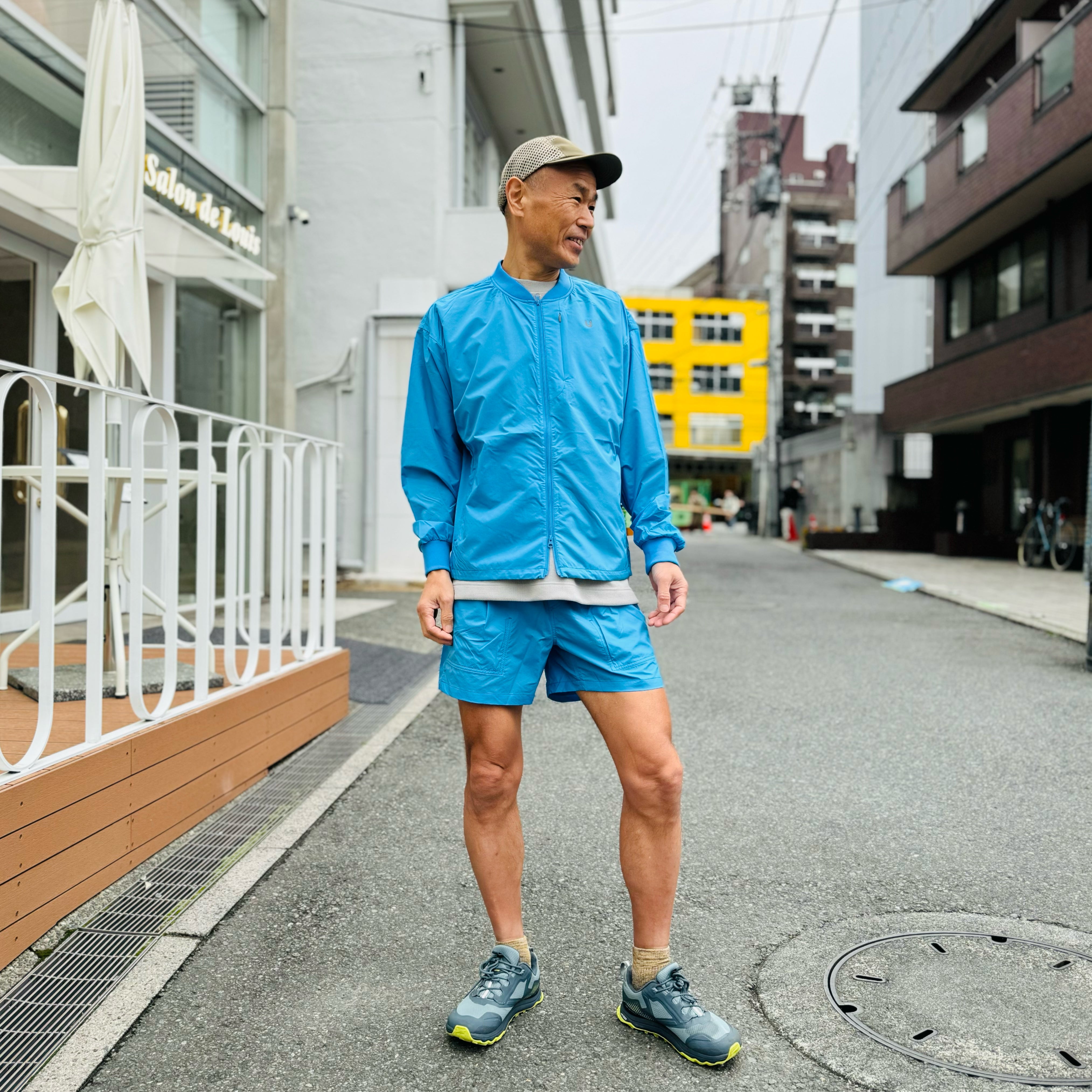 Sato Wind Blouson: Candy Blue – CONNECTED