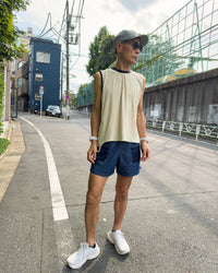Mountain Pass top Sleeve_Less Off white