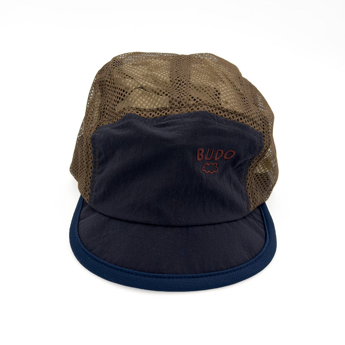 SHORT SOFT BRIM DRY CAP BROWN×NAVY