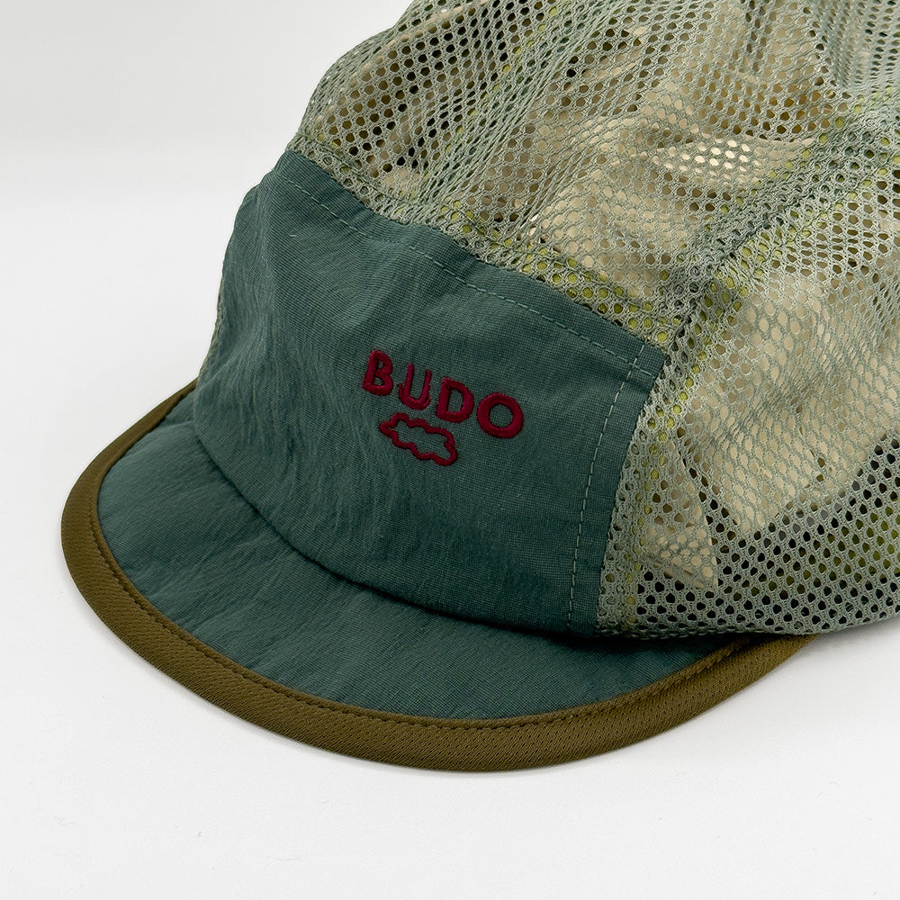 SHORT SOFT BRIM DRY CAP BIRDGREEN × KHAKI