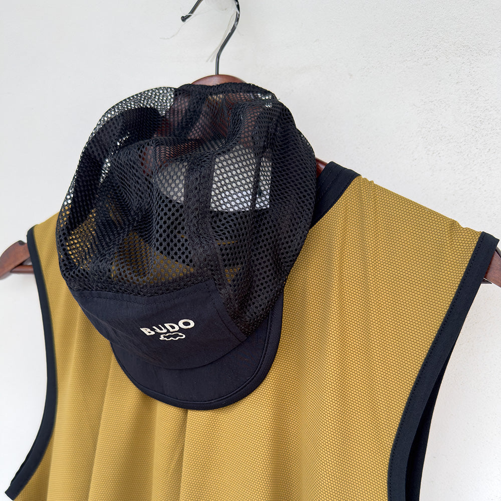 SHORT SOFT BRIM DRY CAP BLACK×BLACK – CONNECTED