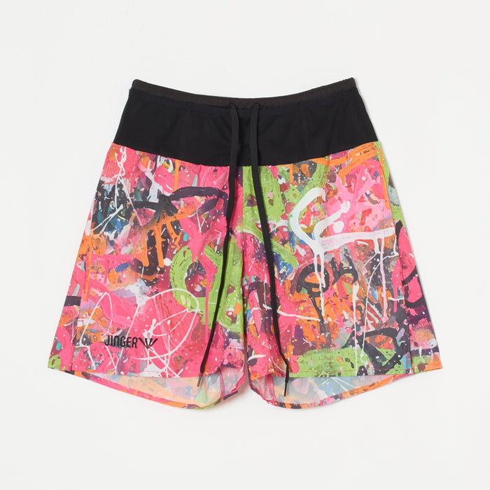 ユニセックス マルチポケット付きランニングパンツ【J-2075/PNK】