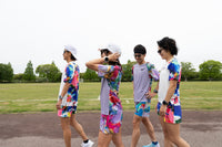 ユニセックス マルチポケット付きランニングパンツ【J-2080/WHT】