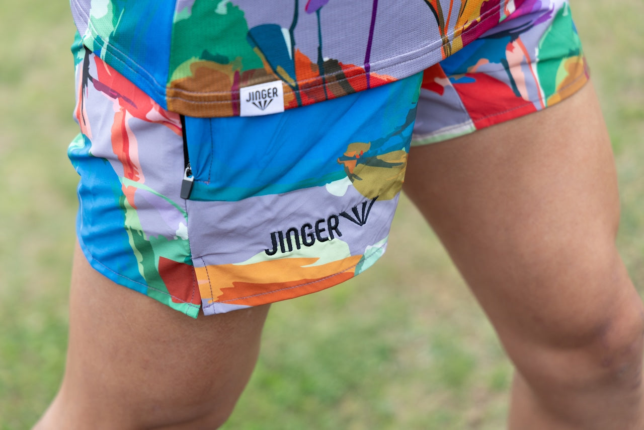ユニセックス マルチポケット付きランニングパンツ【J-2080/GRY